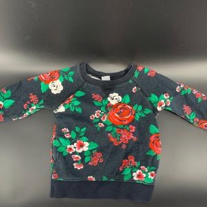 Carter’s floral sweatshirt - 24 months